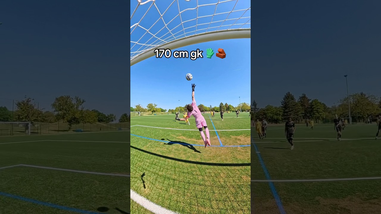 La taille ne veut rien dire 🤫🧤 #gk #gardien #gardiendebut #football #fyp