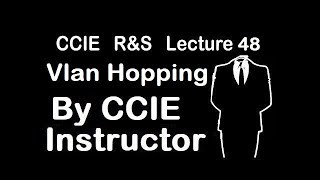 VLAN Hopping | CCIE R&S Lecture 48 | WhatsApp +91-935-139-3754
