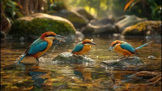 Gentle piano with ocean tide carrying peace and clarity for inner relaxation