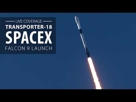 SpaceX Falcon 9 Rakete startet 130 Nutzlasten von Kalifornien aus bei Transporter-18-Mission