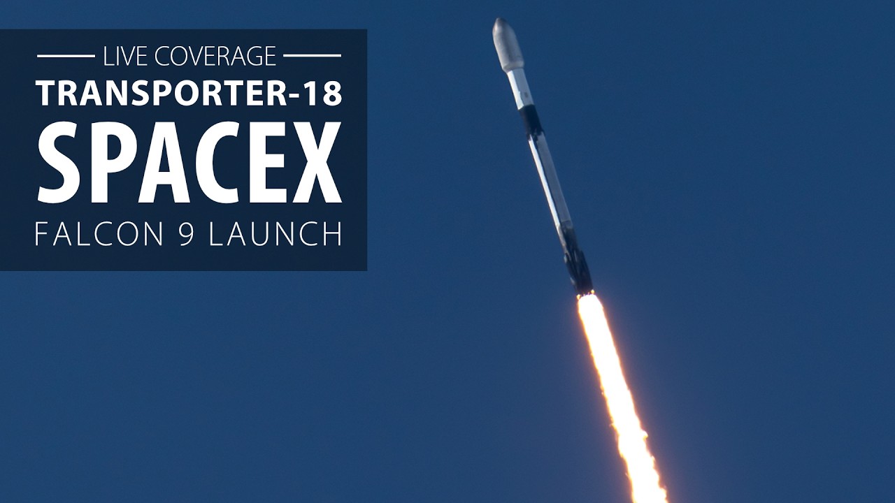 SpaceX Falcon 9 rocket launches 130 payloads from California on Transporter 18 mission video thumbnail