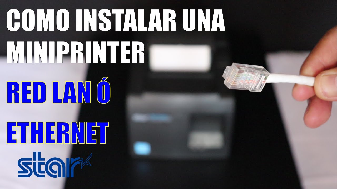 Como Instalar una Miniprinter de Ticktes para RED Lan o Ethernet Star  Micronics Impresora de Tickets - YouTube