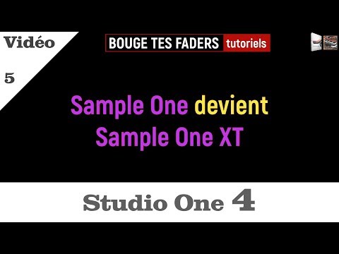 Studio One 4, les nouveautés (5/5) : Sample One devient Sample One XT