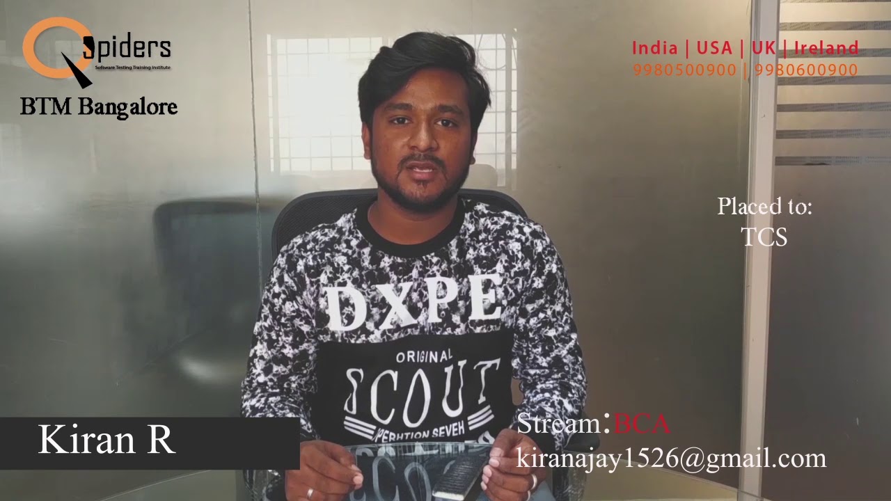 Qspiders_BTM[Kiran R] - YouTube