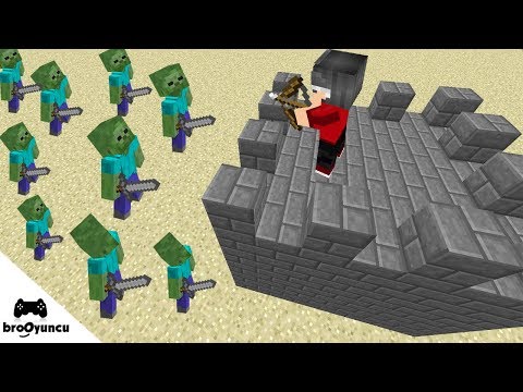 MİNECRAFT EN KOLAY ZOMBİ SAVUNMASI