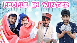 PEOPLE IN WINTER || सर्दी का माहौल || KANGRA BOYS