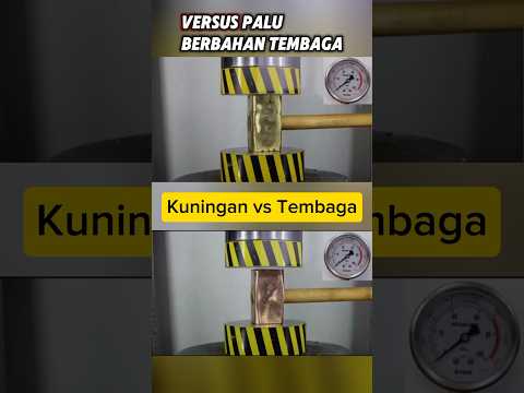 PERBANDINGAN KEKUATAN PALU BERBAHAN KUNINGAN VS TEMBAGA #mesinpreshidrolik #ujikekuatan