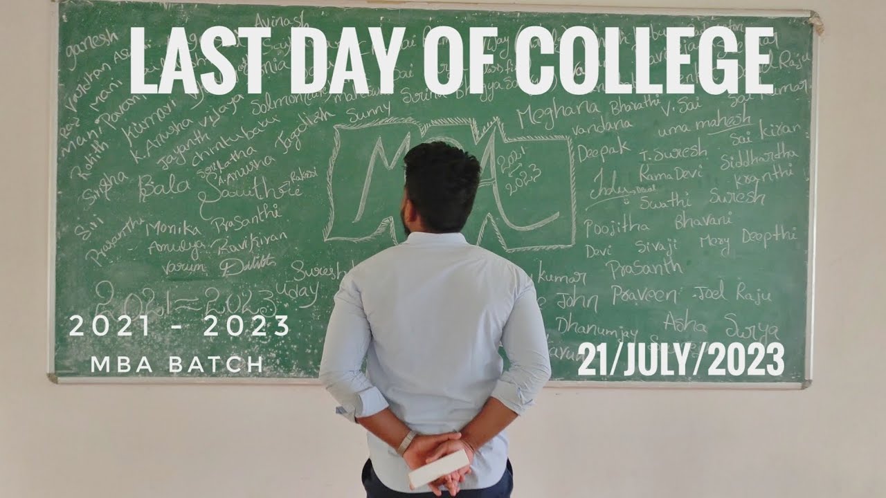 The Last Day Of College, Sri Yn.college, Narasapuram, West Godavari District