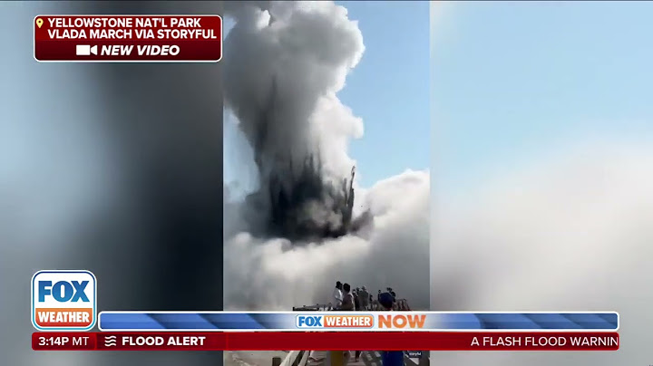 Geyser Explodes In Yellowstone National Park