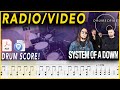 Radio Video System Of A Down DRUM SCORE Sheet Music 195 DRUMSCRIBE 