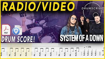 Radio/Video - System Of A Down | DRUM SCORE Sheet Music | #195 DRUMSCRIBE