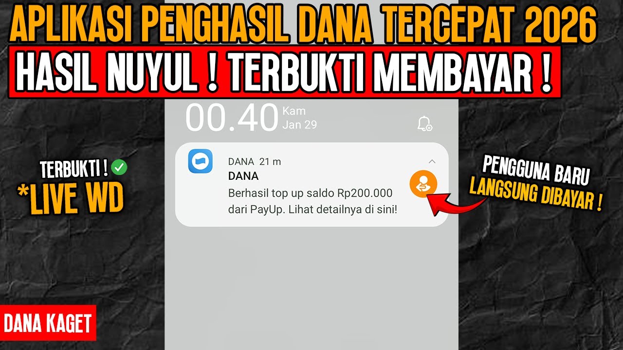 APLIKASI PENGHASIL UANG 2026 TERBUKTI MEMBAYAR - CARA MENGHASILKAN UANG DARI INTERNET