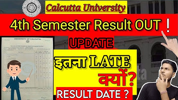 Cu 4th sem result 2022 | CU Exam UPDATE | Calcutta university 4th semester result | cu result 2022|