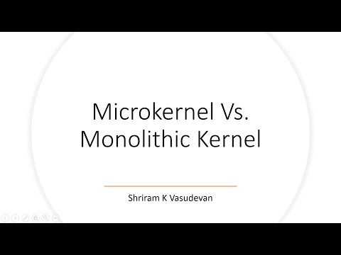Monolithic vs  Micro Kernel   Differences