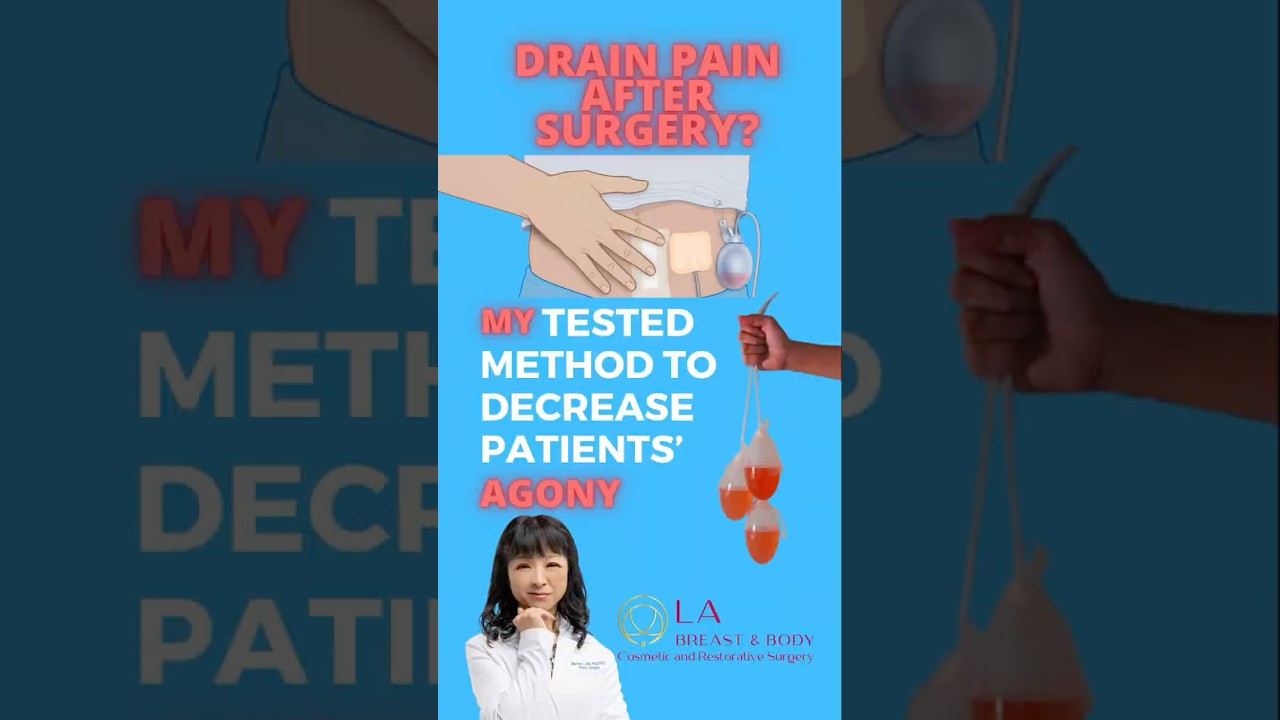 How I help my patients cut down surgical drain pain