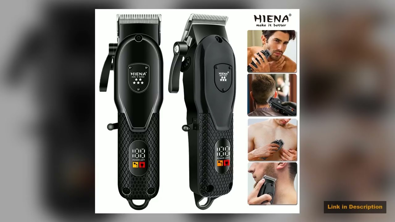 Professional Barber Electric Hair clipper LED display screen UBS charging Trimmer Powerful