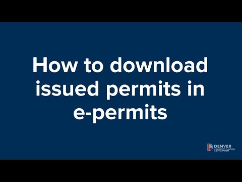 How to download issued permits in e-permits
