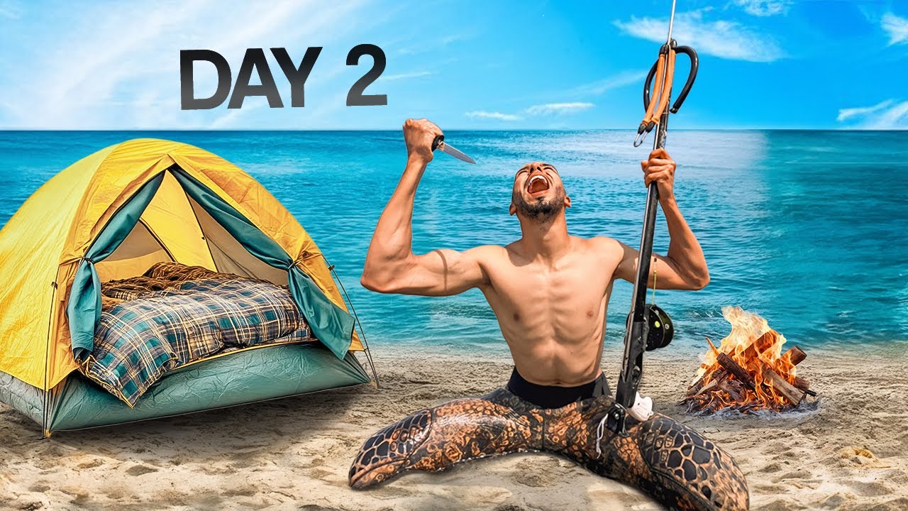 مغامرة الحياة البرية:🏕️تحدي الصيد في البحر 🌊وواد إفرطان🔥