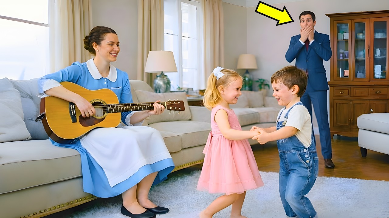 MILIONÁRIO CHEGA CANSADO EM CASA… E SE SURPREENDE AO VER A FILHA BRINCANDO COM O FILHO DA EMPREGADA