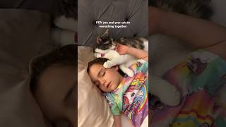 When your kitten is your best friend 🥹 #cats #catlover