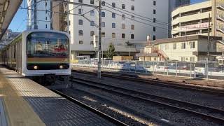 八高線209系　八王子駅発車シーン