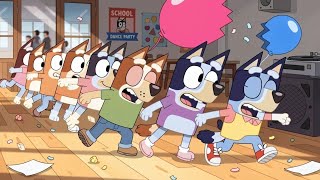 Bluey &amp; Friends School Function Party 🎉 | Funny Kids Poem in English | Cute School Party Adventure
