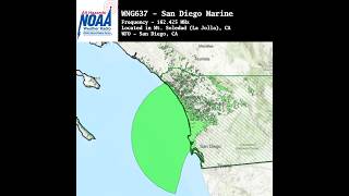 NOAA Weather Radio WNG637 San Diego Marine Broadcast Cycle - 26