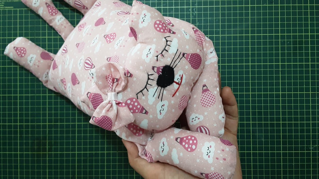 PASSO-A-PASSO NANINHA DE GATINHA😍 FAÇA E VENDA ( MOLDES GRATUITO)