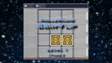 Playing RollerCoin Coin Flip Game (Level1 Pass2)