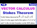 MA3452 | VCCF | Unit 1 | Vector Calculus | Stokes Theorem | Problem Based on Stokes Theorem | Tamil