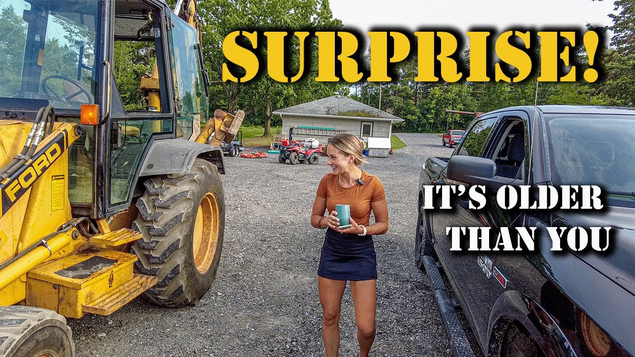 I won an old Backhoe on Auction