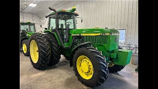 1992 John Deere 4960 Tractor Power Shift MFWD selling at auction Jan 9th 2040 www.bidschmid.com