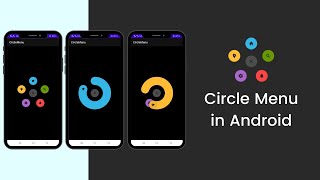 Circle Menu in Android | Android Studio | Java screenshot 5