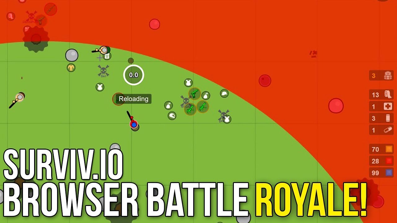 Browser Battle Royale Surviv Io First Look Youtube