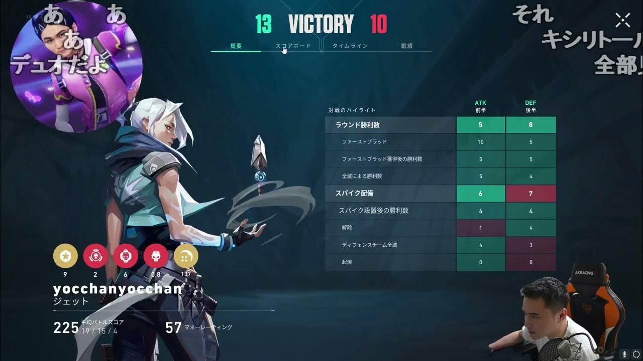 【Twitch】うんこちゃん『ちょっと話して魂のVALO』【2024/08/27】