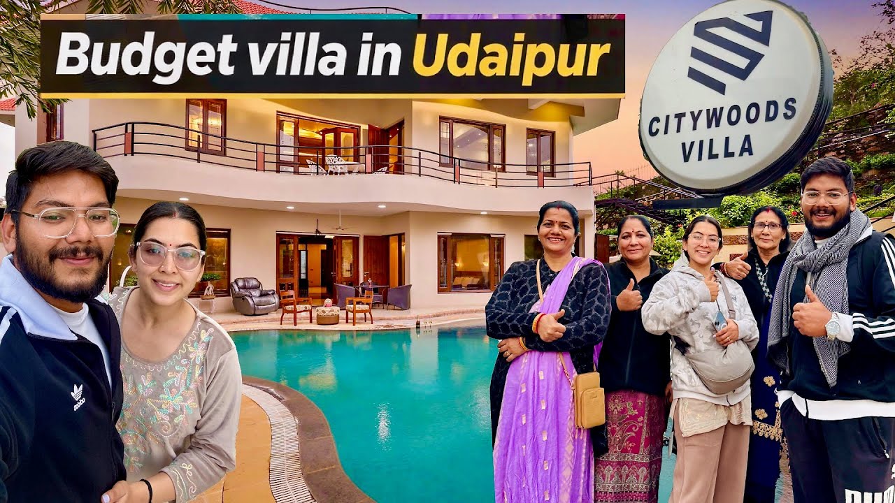 Udaipur ke best VILLA me stay kiya  CityWoods Villa Air bnb | Alka Suyash Aswal