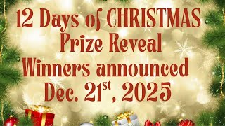 12 Days of Christmas BINGO  Prize Reveals