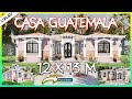 ⚪✅🌵Como construir una casa estilo guatemalteco? / Modelo de Casa BONITA DE 13 x 12 metros En Guate21