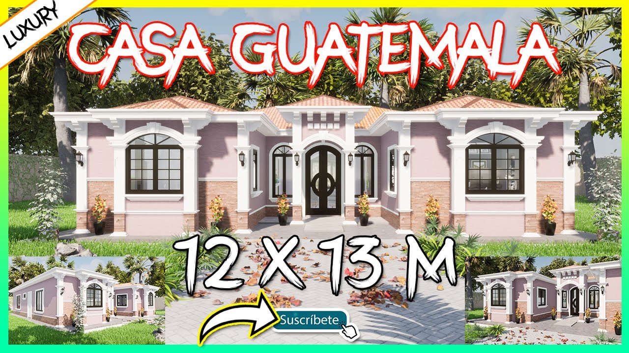 ⚪✓?Como construir una casa estilo guatemalteco? / Modelo de Casa BONITA DE  13 x 12 metros En Guate21 - YouTube