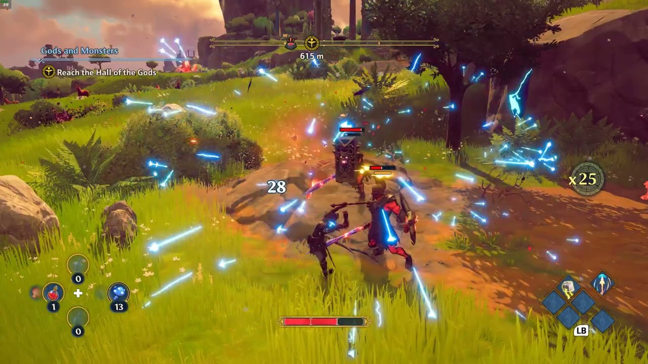 Immortals Fenyx Rising - Flying and Fighting Group