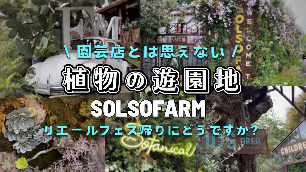 色々な仕掛けが楽しい遊園地の様な園芸店