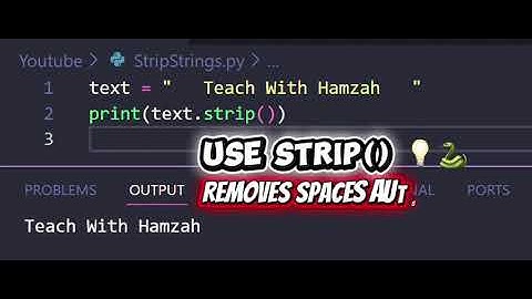 Python strip() in One Line 🐍🔥