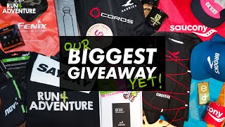 Our Biggest Giveaway Yet Giveaway Extravaganza Enter To Win Running Goodies Run4Adventure