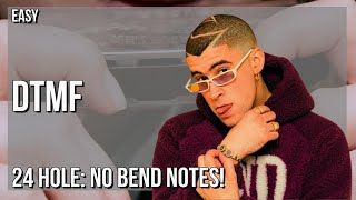 How To Play Dtmf By Bad Bunny On Tremolo Harmonica 24 Holes Tutorial