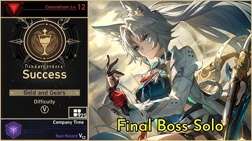 Gold and Gears Lv. 12 Full Run - Feixiao Final Boss Solo with Company Time Dice + 125 Blessings