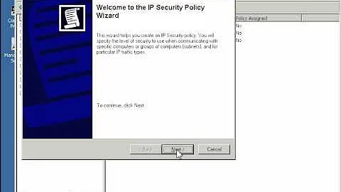 Creating an IPSec Policy.avi
