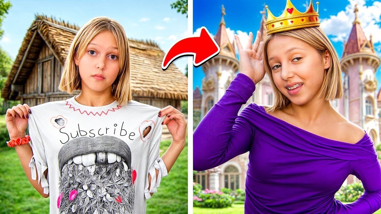 👑 Amelie wird 24 Stunden lang eine PRINZESSIN 👸 Magischer Tag bei Amelie Show DE