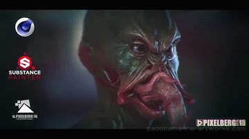 Monster Head REAL TIME in Cinema 4D via PIXELBERG