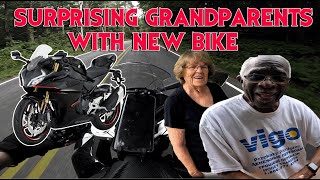 SURPRISING MY 97 YEAR OLD GRANDPARENTS WITH MY NEW CFMOTO 450SS
