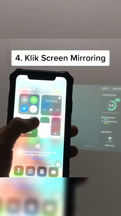 Tutorial Screen Mirroring Iphone ke Proyektor
